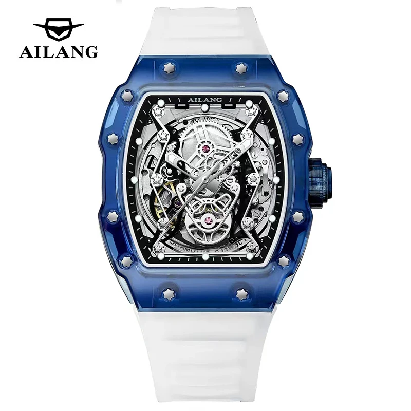 Aailang 8655 orologio da uomo originale doppio tourbillon
