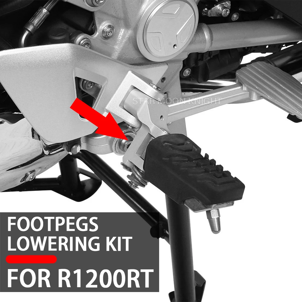 

For BMW R1200RT R 1200 RT - 2009 2010 2011 2012 2013 Motorcycle Driver Footrest Relocation Rider Foot Pegs Footpeg Lowering Kit