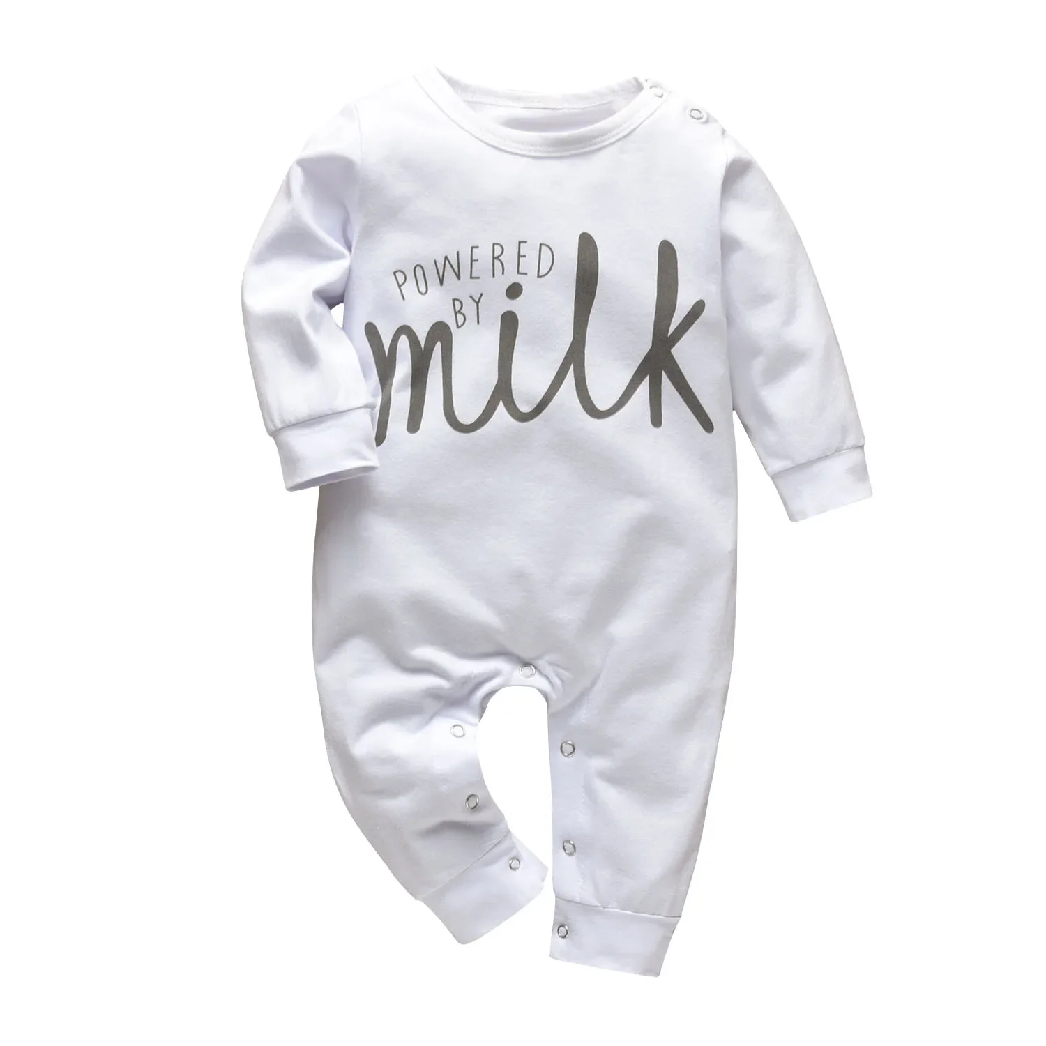 New Fashion Newborn Toddler Infant Baby Boys Romper Clothes Letters Printed Long Sleeve Jumpsuit Playsuit Clothing 1