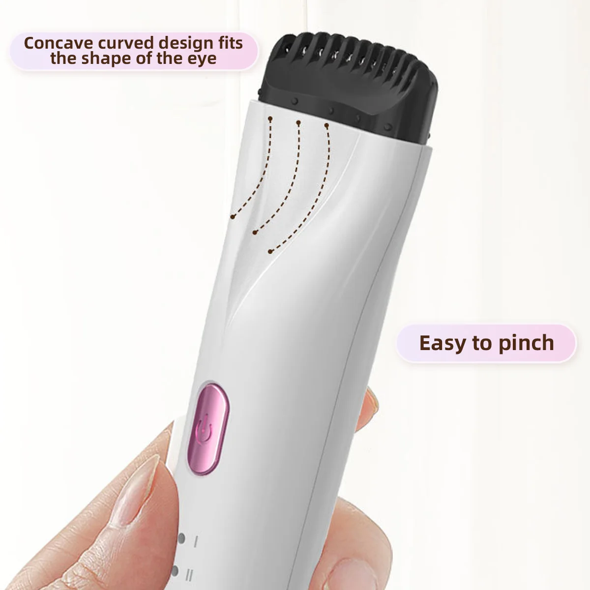 5D Electric Heated Anti Scalding Eyelash Curler USB Rechargeable Smart Temperature Control Durable Silicone Material Makeup Tool