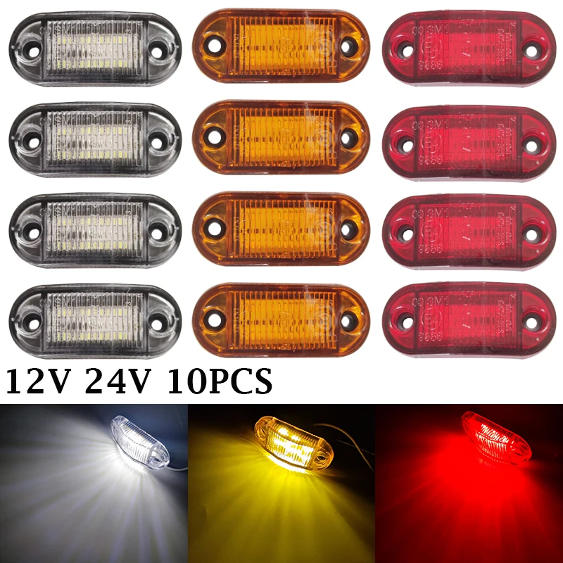 10Pc Dimensioni Rimorchio 12V 24V Luci Di Posizione Laterali A Led Luci Di Rimorchio A Led Per Luci Di Parcheggio Volvo Fh 12V Per Camion