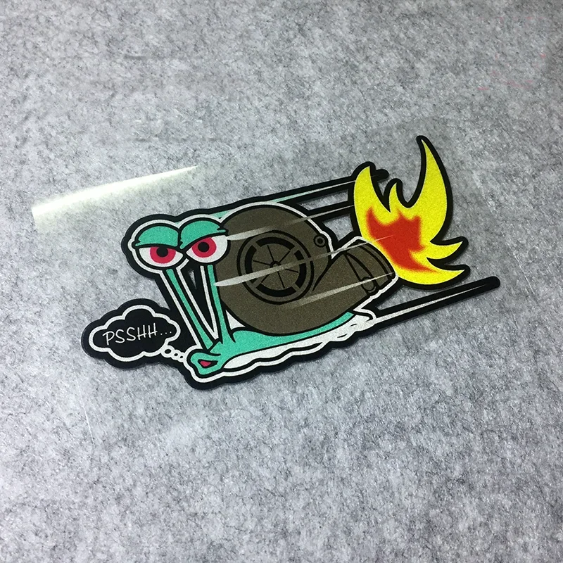 

Classic Design Funny PSSHH Snail Turbine Various Sizes Sticker Racing Sticker Car Waterproof Universally Sticker Decoration