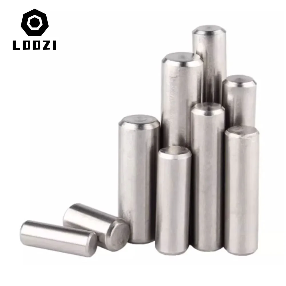 Cylindrical Locating Dowel Pin M1-M6 304 Stainless Steel Metal Fixed Shaft Lock Pins Round Bar Solid Rod