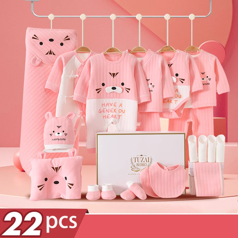 شتاء جديد الوليد فتاة الملابس مجموعة طفل القطن 18...