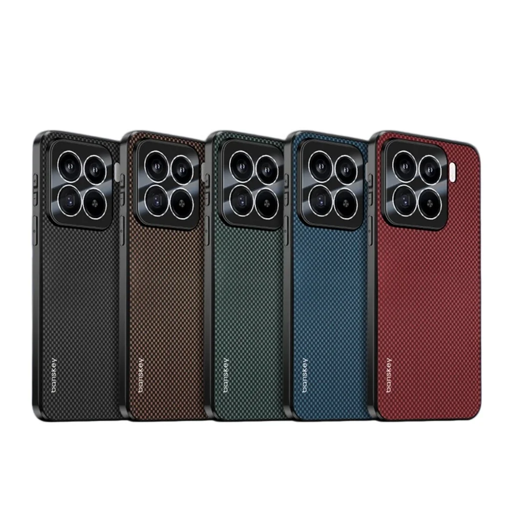 Kevlar Carbon Fiber Weave Matte Case with Camera Lens Protector - Business Edition
