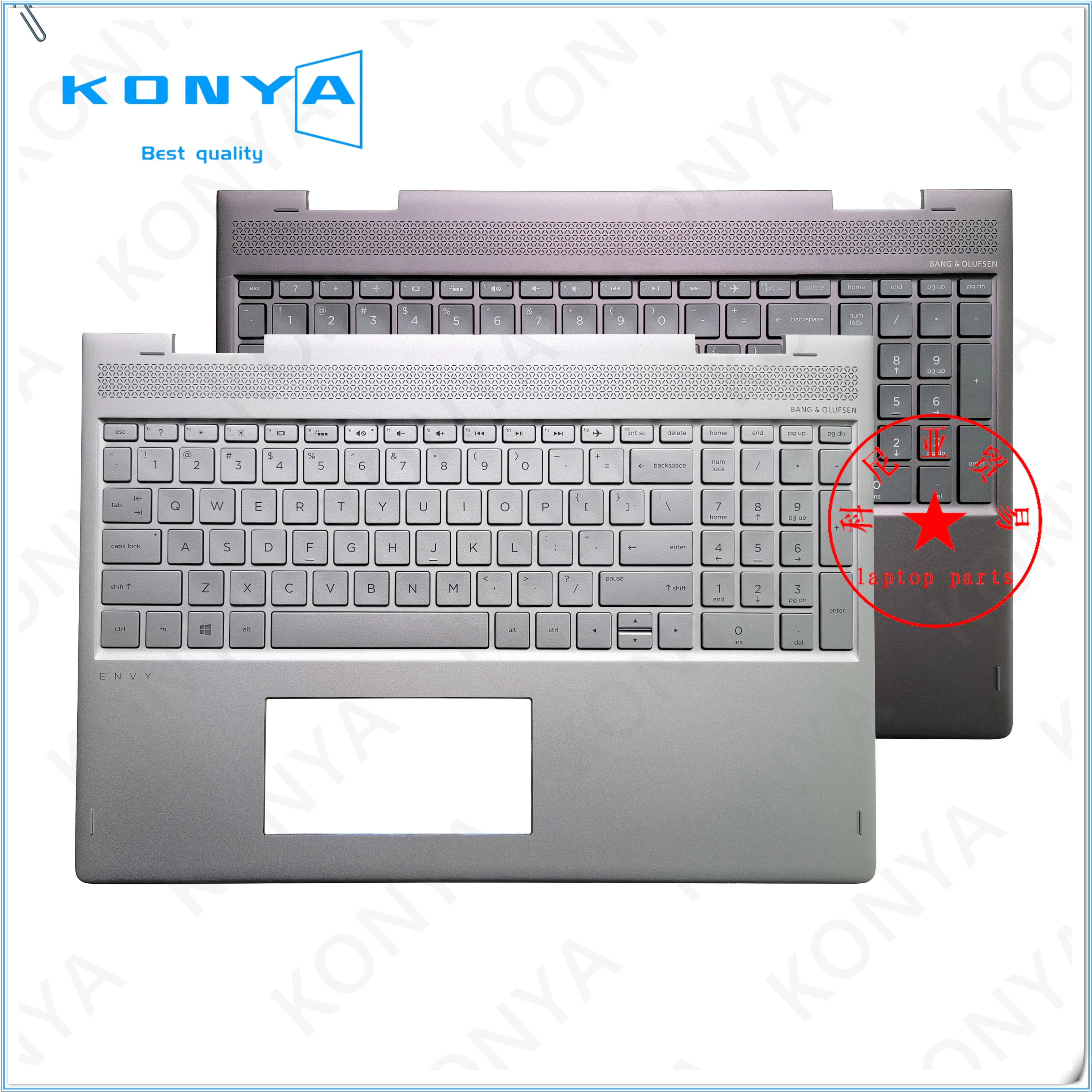 

Новинка, Оригинальный чехол для ноутбука HP ENVY X360 15-BP 15-BQ TPN-W127 Series, подставка для рук, верхняя искусственная Обложка с клавиатурой с подсветкой