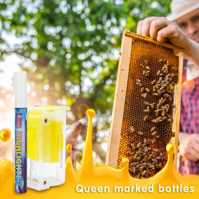 8 Színű Méhészeti Marker Palack Jelöléssel Tollkirálynő Király Méh Fogó Méhész Felszerelés Jelölő Eszköz - Image 5