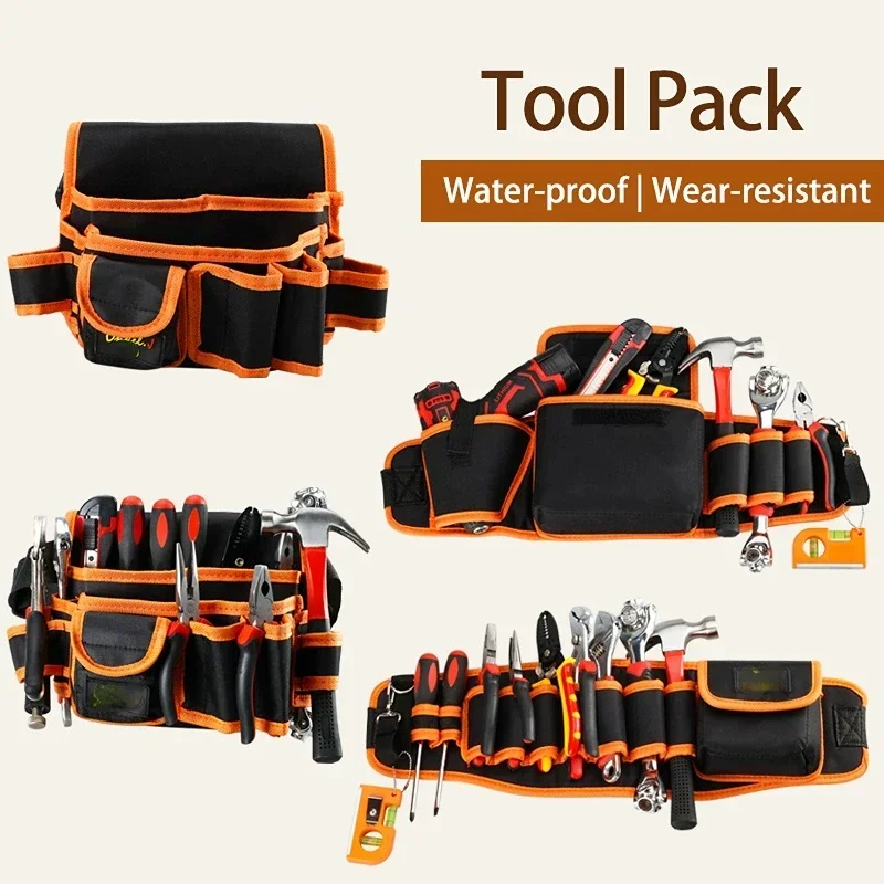 

Multi-functional Waist Pouch Belt Storage Holder Organizer Garden Tool Kits Waist Packs Oxford Cloth Electrician Tools Bag