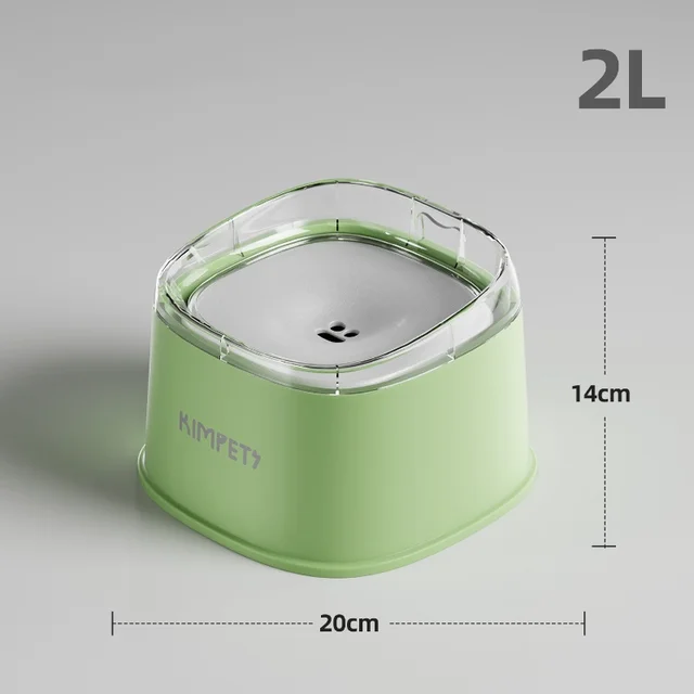 2.2L Large Capacity Pet Water Dispenser Dog Drinking Bowl with Floating No-Spill Design Slow Feeding Non-Wetting Mouth for Cats 6