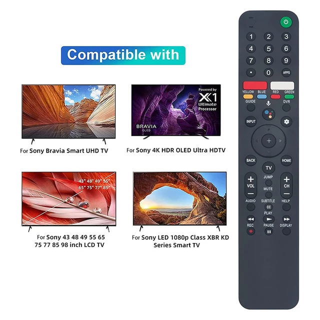 Mando a distancia de RMF-TX500U para televisor Sony, reemplazo de mando a  distancia Compatible con