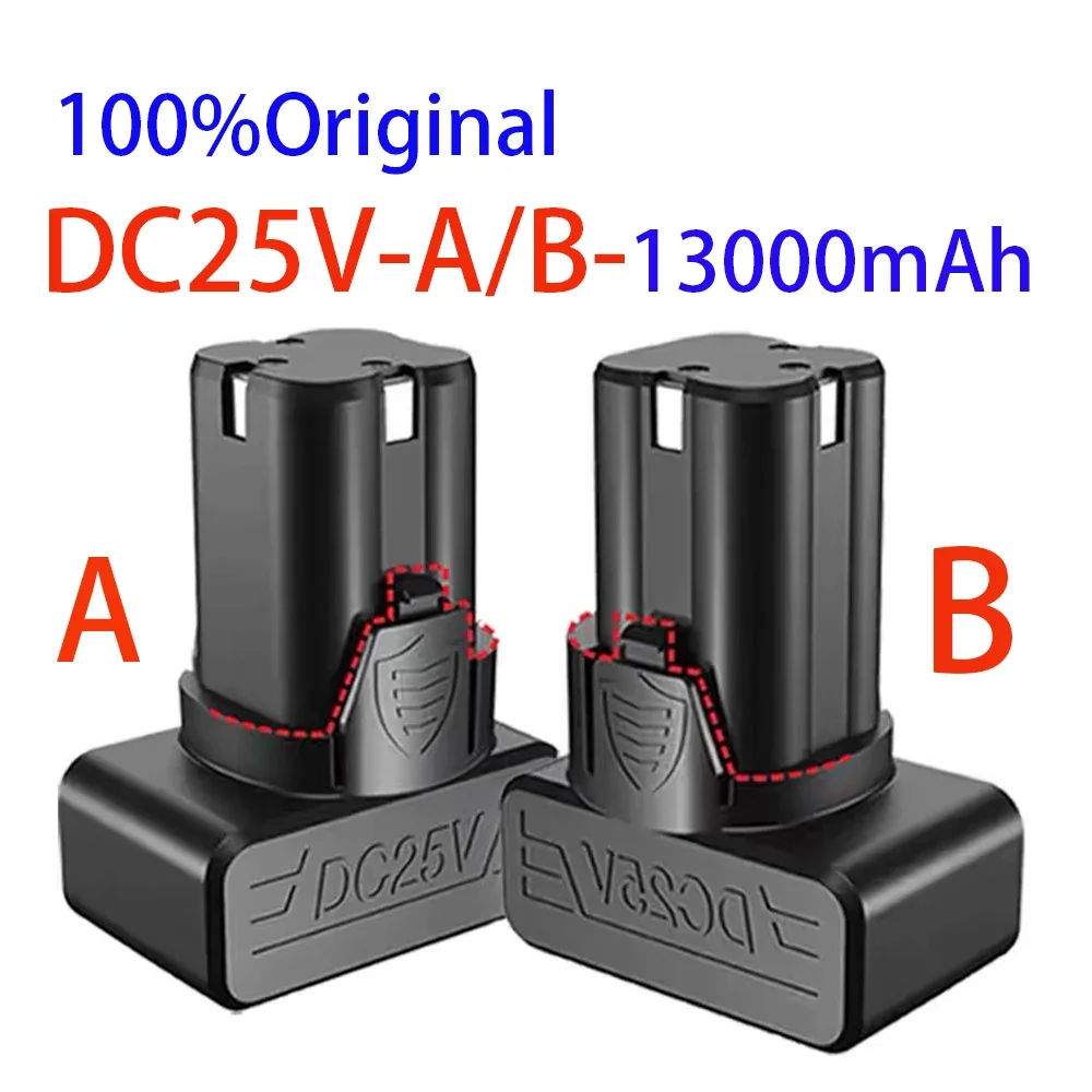 100% оригинальная ручная электрическая дрель, 25 в, 13000 мАч, литиевая батарея, аксессуары для обычного электрического инструмента, батарея для электрического шуруповерта 100% оригинальная ручная электрическая дрель, 25 в, 13000 мАч, литиевая батарея, аксессуары для обычного электрического инструмента, батарея для электрического шуруповерта