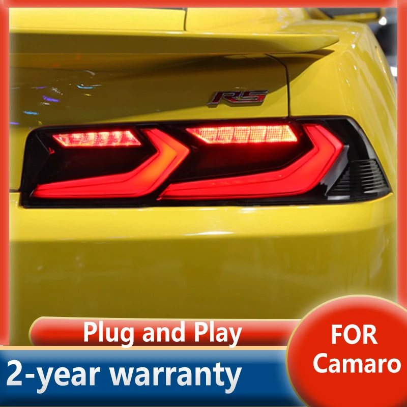 

Head lamp For Chevrolet Camaro taillight 2014 2015 LED Taillights Dynamic Turn Signal Highlight Reversing And Brake Assembly