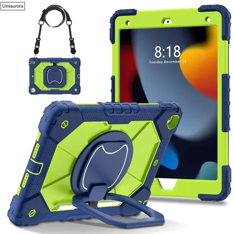 Ultimate Rugged Tablet Armor Case with Rotating Handle and Stand