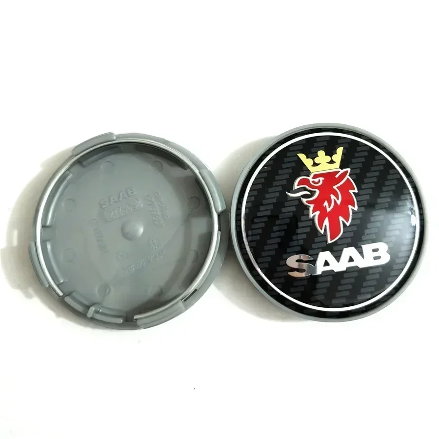 4pcs x 63mm Car Wheel Center Cap Rims Hub Caps wheel center caps For SAAB 9 3 9 5 9-3 9-5 SAAB Emblem Badge Accessories