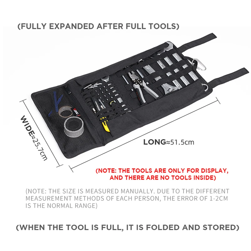 Motocentric MC-0130 공구 가방 렌치 롤 휴대용 보관함 - Image 5