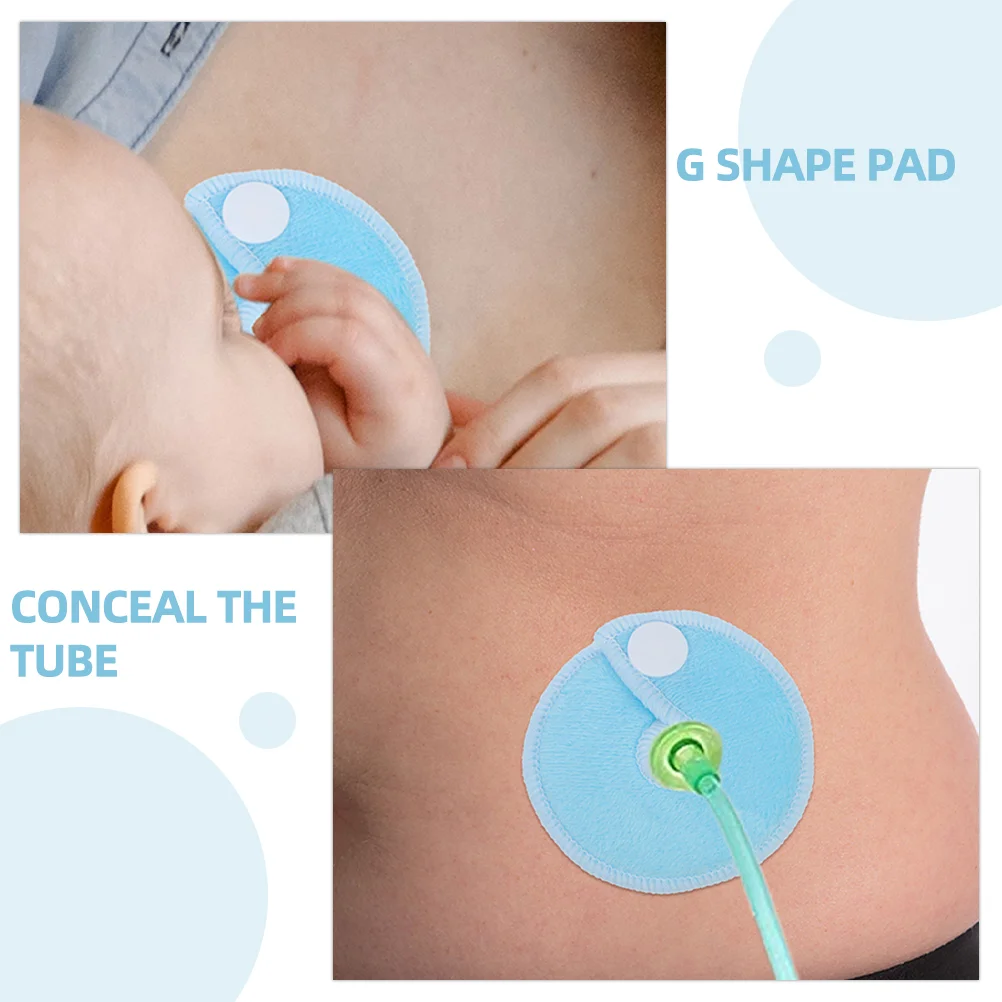 24 Pcs Microfiber Pad Baby Belly Button Feeding Tube Pads Breastfeeding Cotton Bamboo Boys Covers 5