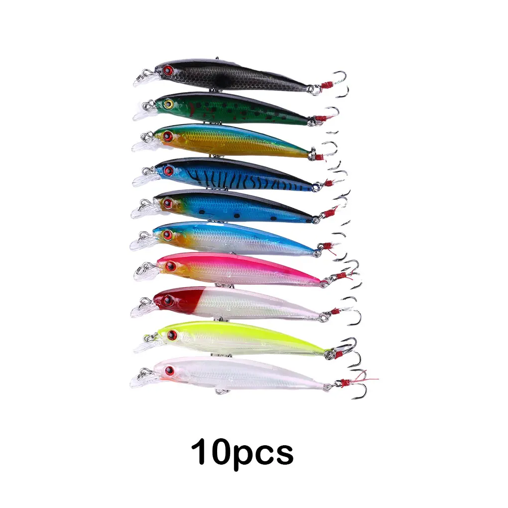 

10pieces Durable And Practical Fishing Lures For Every Angler Realistic Fishing Lures Fish Bait