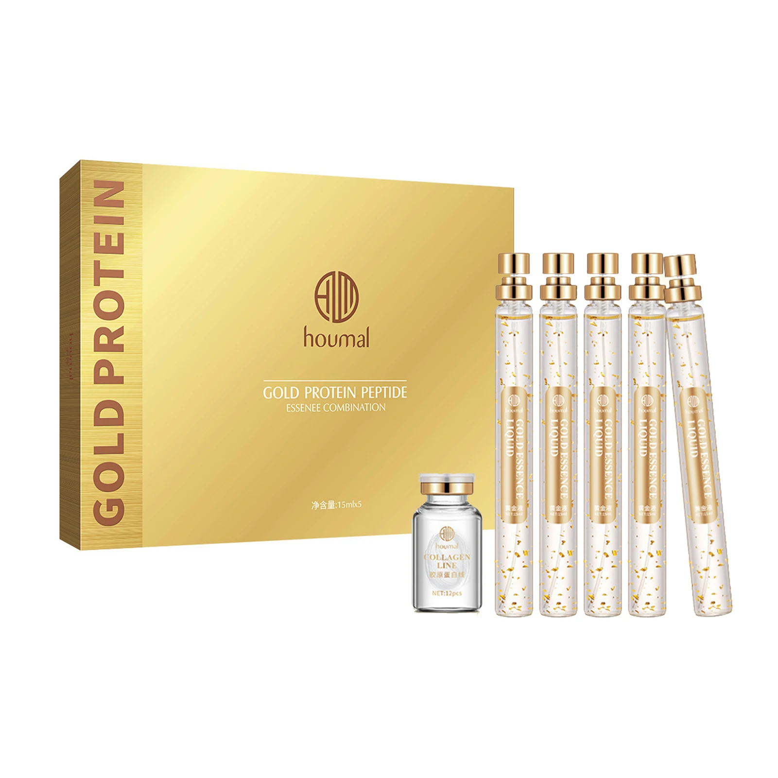 Protein Thread Lifting Kit Combination Of Soluble Protein Thread And Gold Essence Fine Lines Reduce Skin Whitening Tool For