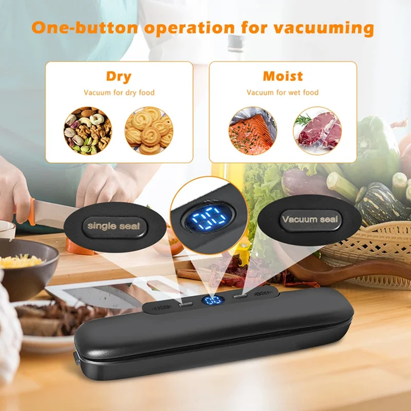 Vacuum Sealer Packaging Machine Food Vacuum Sealer With Free 10pcs Vacuum bags Household Vacuum Food Sealing 2