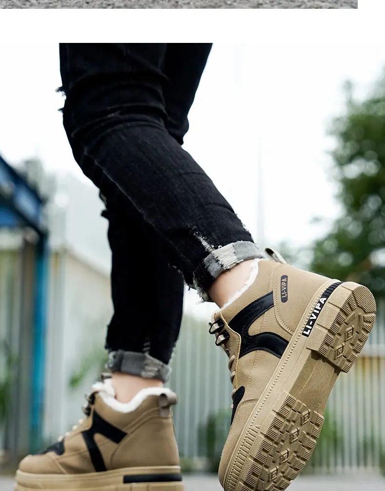 Winterstiefel, Plateauschuhe mit Absatz, warme Baumwollisolierung für die Freizeit_voghion.com