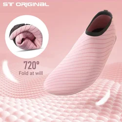 1 Pair Sports Water Shoes Beach Snorkeling Shoes Pool Shoes Quick-Dry Aqua Yoga Gym Socks Slip-on for Surf Swim for Women Ma