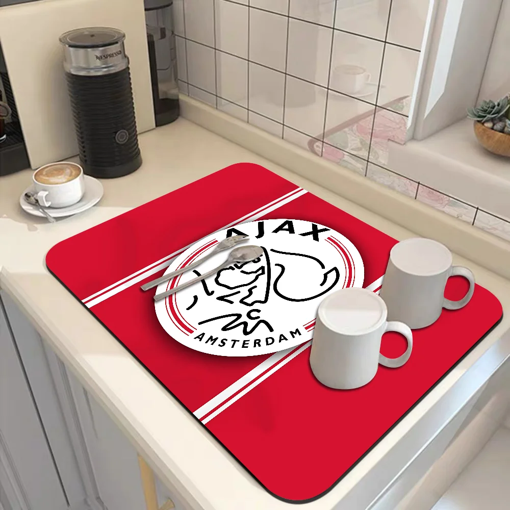 A-AFC A-Ajax Kitchen Draining Mat Tableware Pad Coffee Dish Drying Mat Placemat Bathroom Kitchen Drain Pad 6