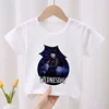 Hot Serials Wednesday Addams Kid Cotton T-shirt Fashion Children's Clothes Summer Baby Girls Clothing Boys Short Sleeve T Shirts 4