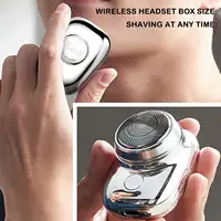Portable USB Electric ZAO Razor For Men Mini-Shave Pocket Electric Mini Shaver Beard Trimmer Razor Portable Electric Shaver Tool 2