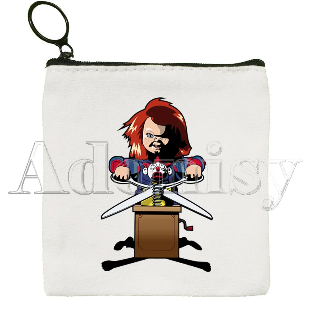 Chucky Canvas Coin Purse Coin Purse Collection Canvas Bag Small Wallet Zipper Key Bag Hand Gift