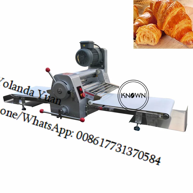 Automatic Convenient Reversible Pastry Sheeter with Dough Sheeter Conveyor Belt High Quality Bread Crisper Maker Machine