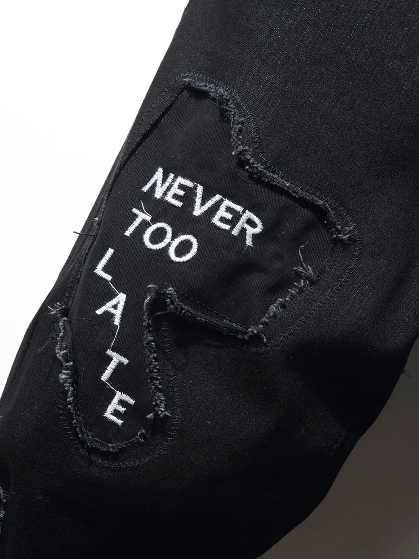 Streetwear Knee Ripped Skinny Jeans Pants for Men