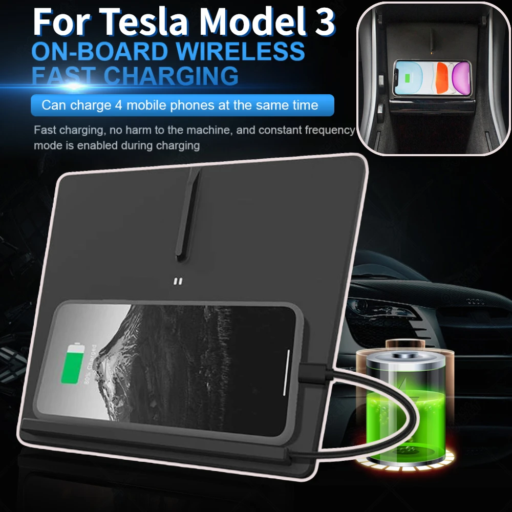テスラ純正ワイヤレス電話チャージャー テスラ純正ワイヤレス 充電器 - メルカリ