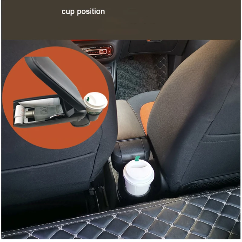 Car Central Control Bracciolo Box Storage Tidying Per Mercedes Smart 451 453 Fortwo Forfour Accessori Per Auto Modifica Interna