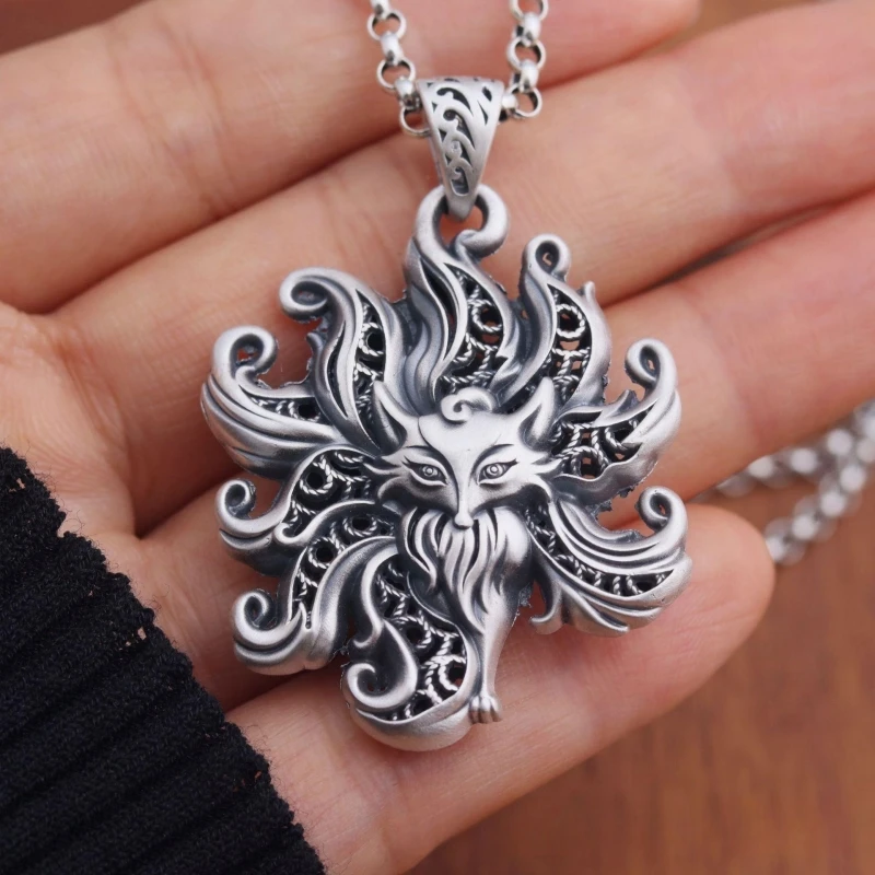 S999 Sterling Silver Pendants for Women New Fashion Hollow