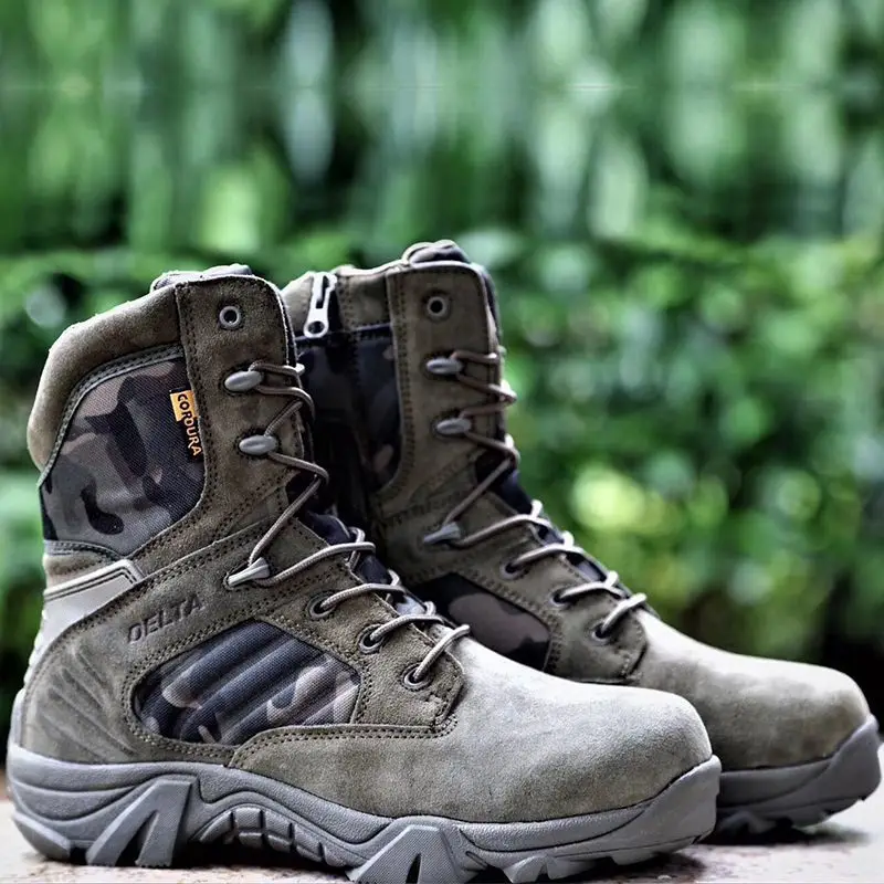 Winter Mens Boots Special Forces Combat High Boots Outdoor Sport Male Shoes Climb Mountains Cross Country Men's Shoes - 4
