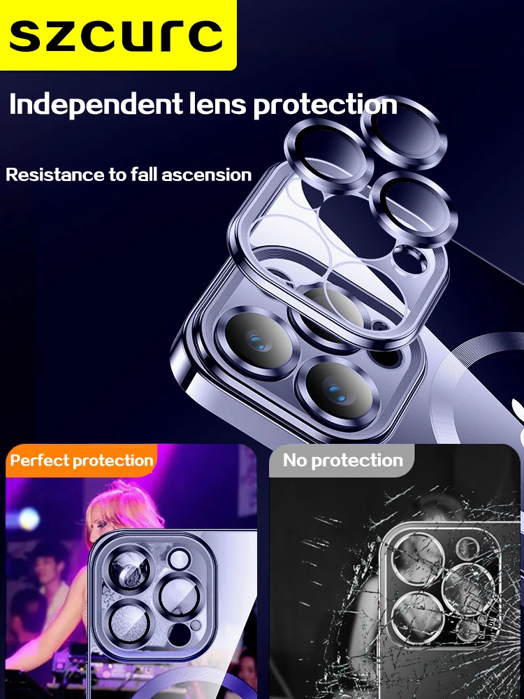 New magsafe High-end luxury For iPhone 14 Pro Max Phone case iphone 12 13 plus Magnetic suction ultra-thin protective cover bag