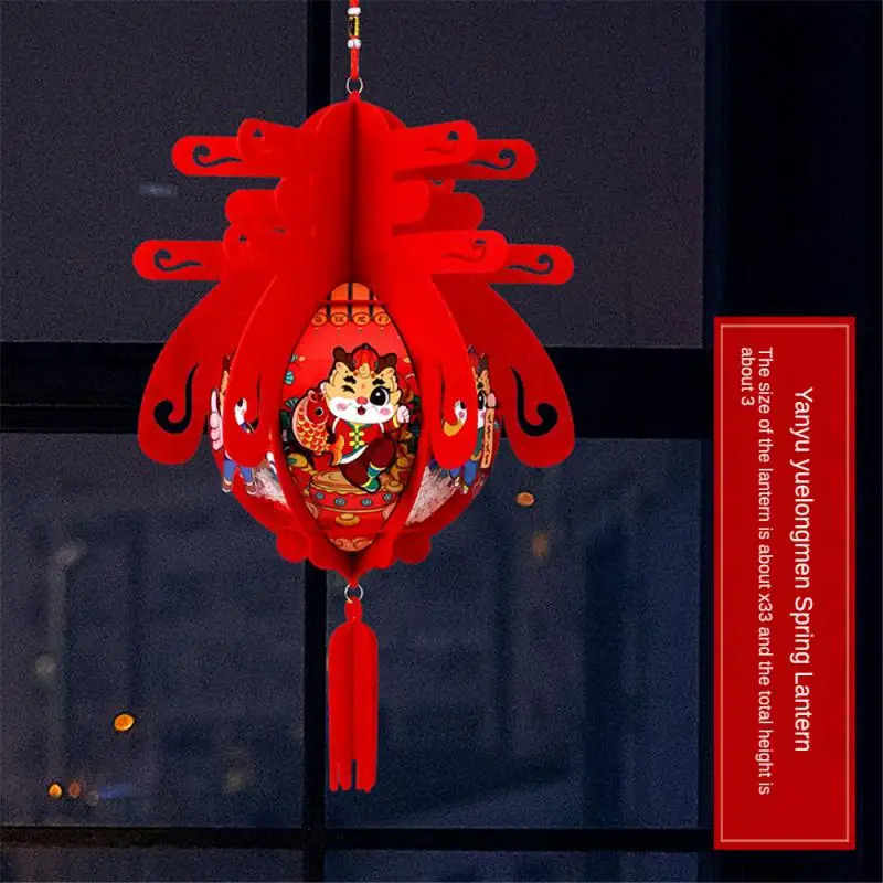 

New Year Chinese Style Ornaments Red Lantern Interior Ornaments Year Of The Dragon Spring Festival Arrangement Lights 2
