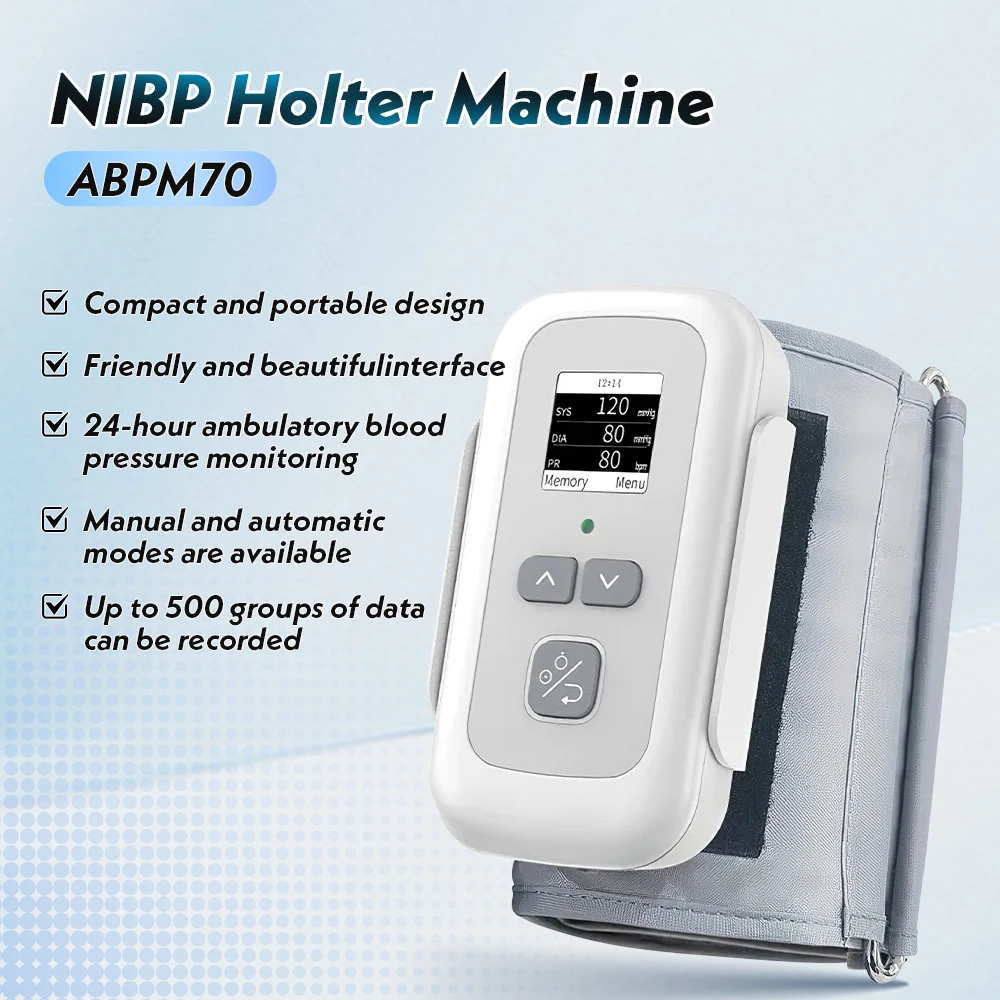 CONTEC Ambulatory Blood Pressure Monitor 24h Upper Arm NIBP Holter Machine ABPM70
