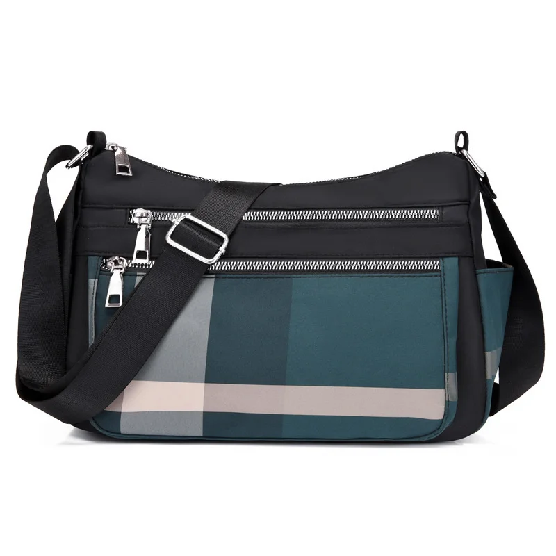 Women's bag 2022 new multi-layer single shoulder bag light Oxford cloth messenger bag large capacity middle-aged women's