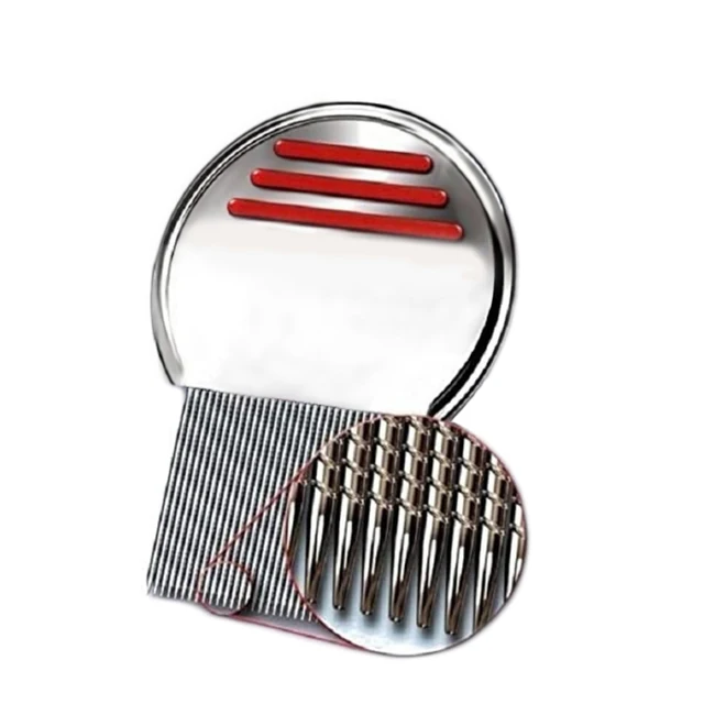 1PC Pet Flea Lice Comb Steel Grooming Combs Steel Dog Brushes Accessory Remove Flea Pet Hair Trimmer Dog Cat Grooming Tools 2