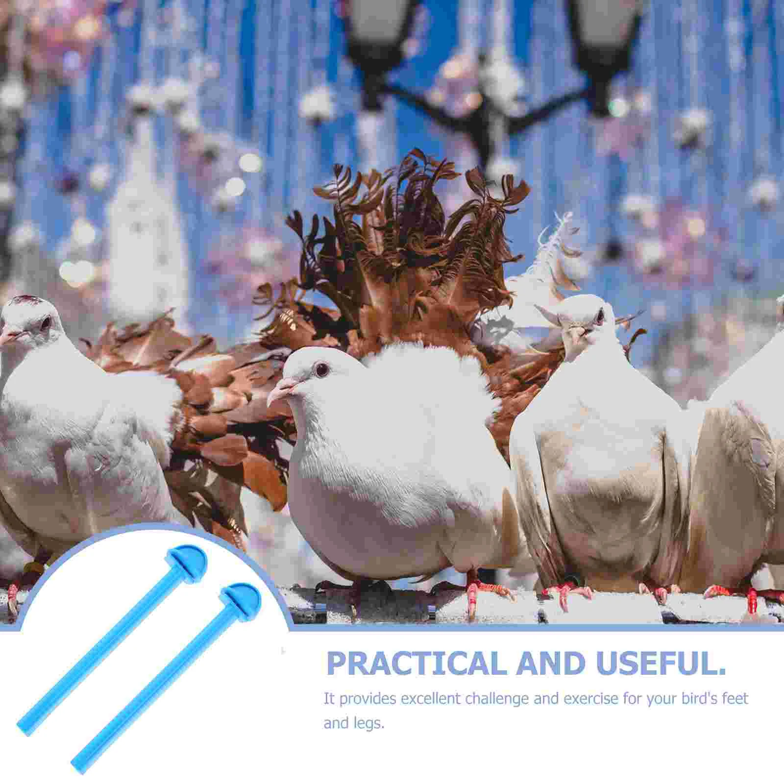10 Pcs Bird Perch Standing Sticks Parrot Stick Stand Pole Parrot Perch Stands bird cage accessories