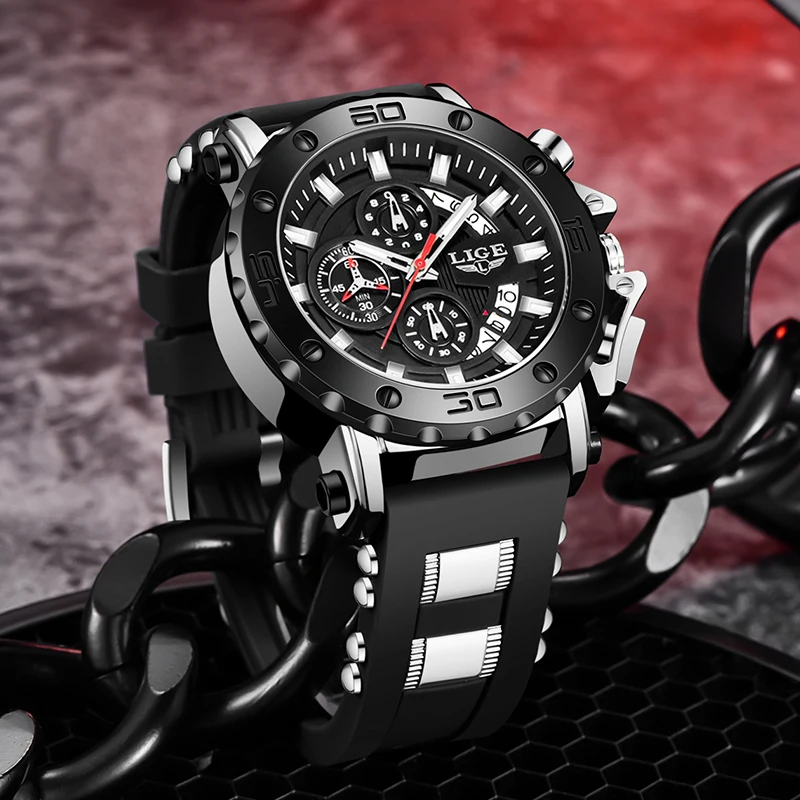 New Fashion Watches For Men LIGE Top Brand Luxury Quartz Waterproof Sport Men Watch Reloj Hombre Montre Homme Relogios Masculino