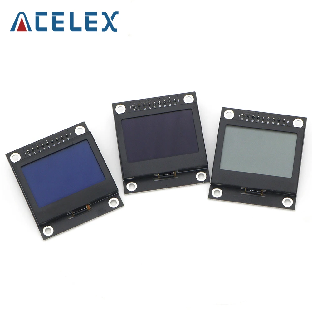 12864 Schermo Lcd Lcd12864-03A Modulo Porta Seriale 12864 Dot Matrix Spi Con Telaio In Ferro 12864 Mmodule Per Arduino