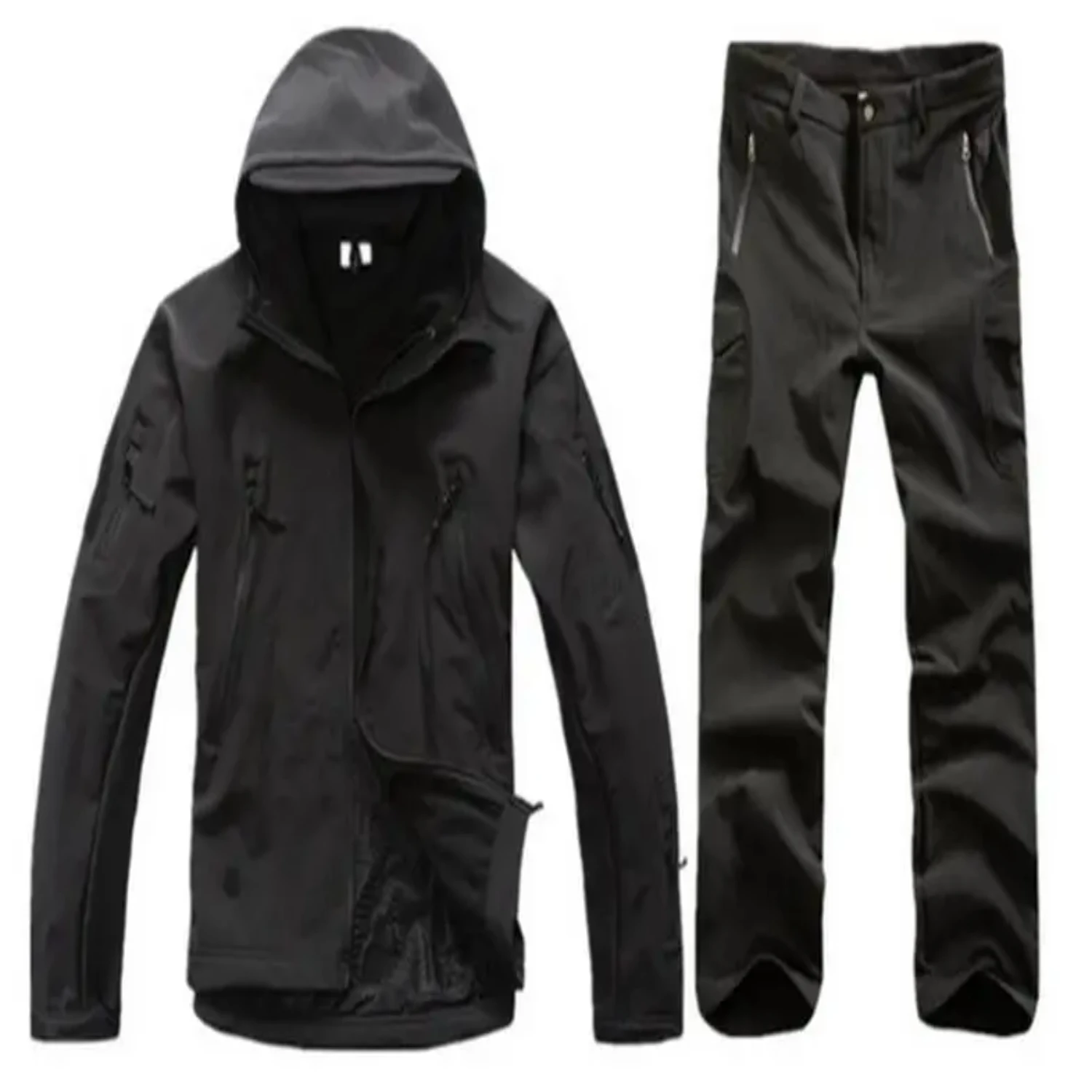 New SoftShell Tactical Waterproof Jackets Men Hood Coat Combat suit Fishing Hiking Camping Climbing Pant