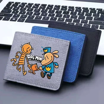 Dogman Anime Portafogli corti Portafoglio in nylon per cartoni animati Porta carte di cane portatile di moda Cartoon Portamonete Portamonete per ragazzi carini Regalo per bambini