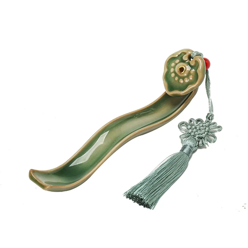 Hand-Painted Ceramic Ruyi Incense Holder Auspicious CloudDesignStick/ConeBurnerforHomeMeditation,ZenDecor&SpiritualAromatherapy