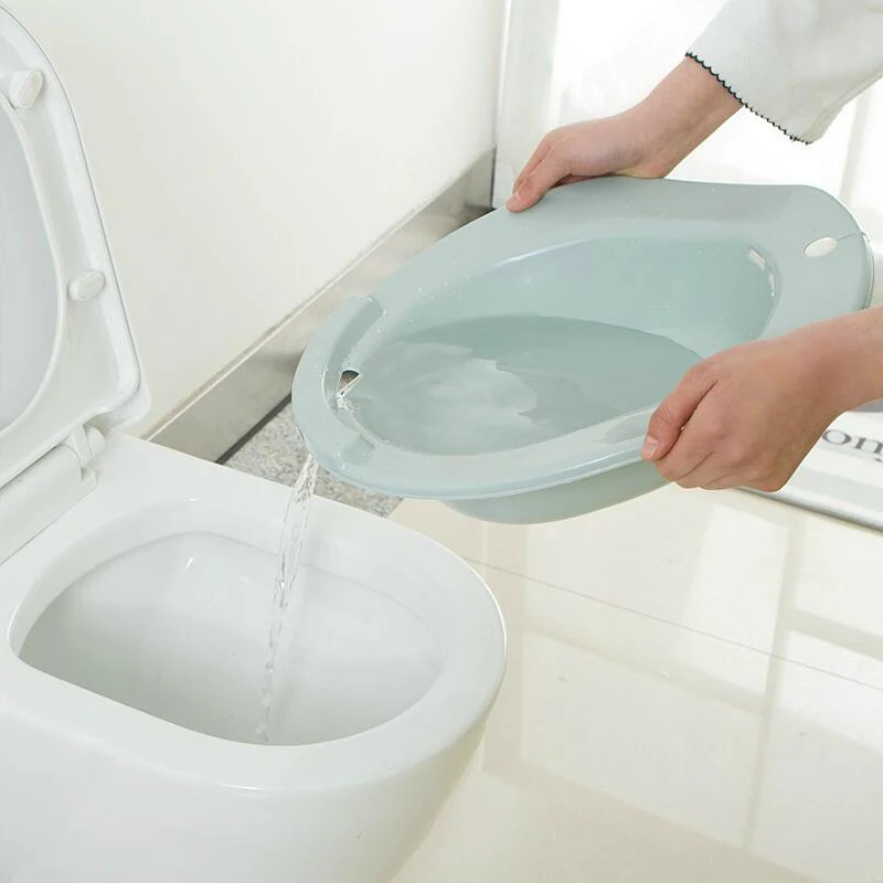 1pc Durable Over Elderly Postpartum Hemorrhoids Patient Toilet Tub Hip Basin Bidet Vaginal Steaming Seat Bath toilet sitz bath basin