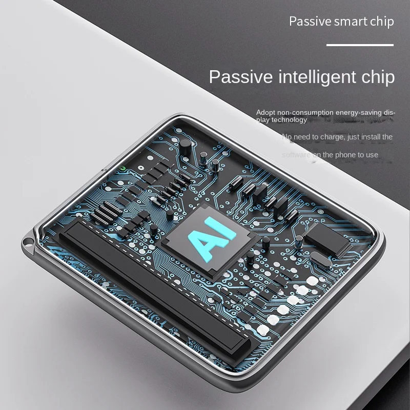 NFC 기능 키링 메모리 1.54인치 3색 디스플레이 화면 이미지 무선 전송 키체인 잉크 스크린