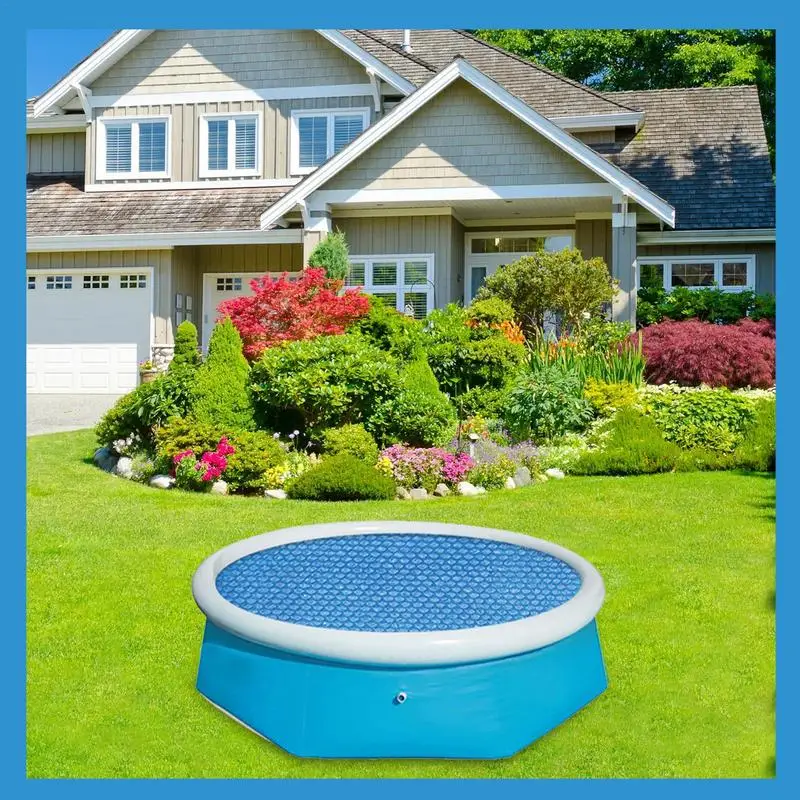 Swimming Pool Cover Solar Pool Protection Cover Rectangle Insulated Bubble Pool Heating Cover UV-resistant Solar Blanket Swimming Pools