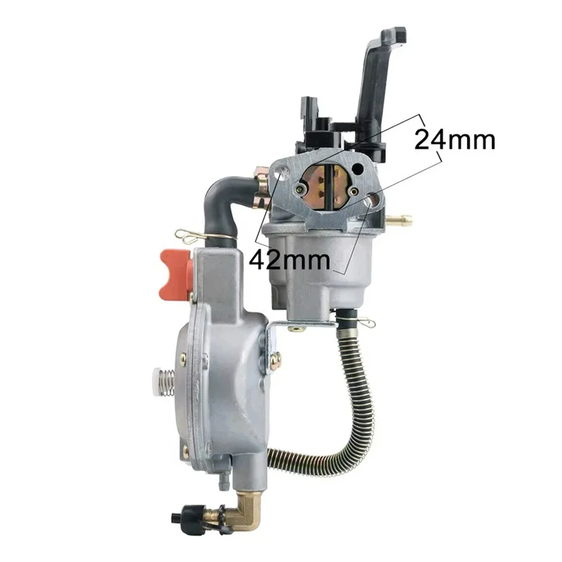 A12R 3KW 168F 170F 가솔린 발전기 LPG 기화기 이중 연료 LPG NC 가스 기화기 개조 키트 (발전기 부품 6.5HP 용)